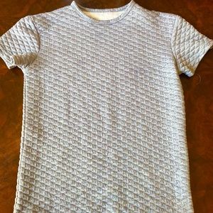 High low square pattern top